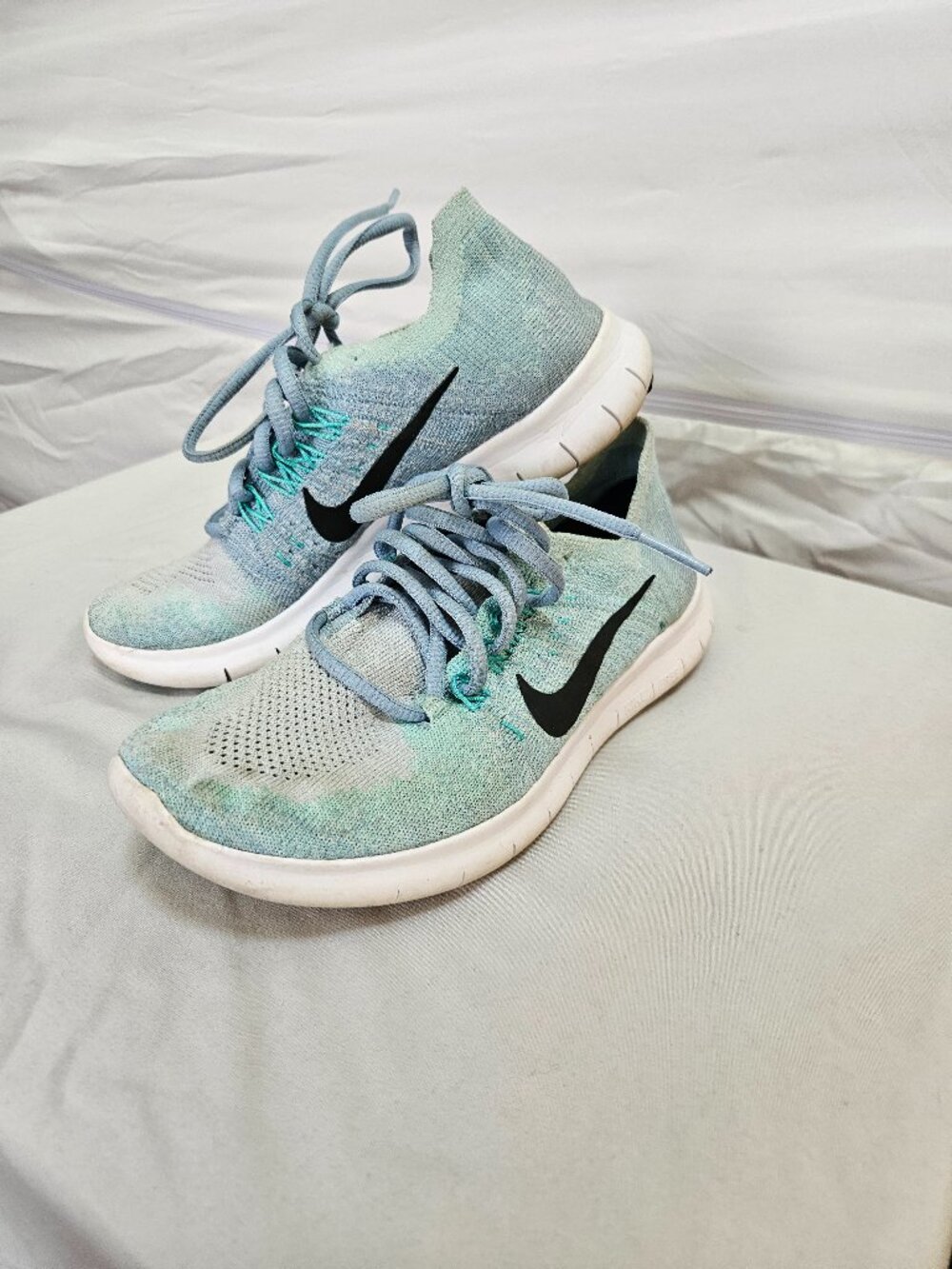 Nike Free Run 5.0 Women's Running Shoes Blue & Green Gradient Sneakers